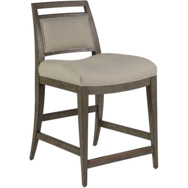 Cohesion Program Nico Upholstered Counter Stool In Grigio