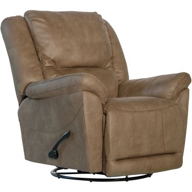 Cole Chaise Swivel Glider Recliner In Camel