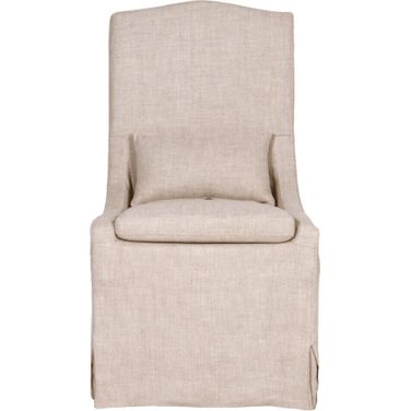 Essentials Colette Slipcover Dining Chair Set of 2 In Bisque