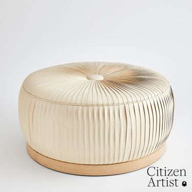 Colette Ottoman In White