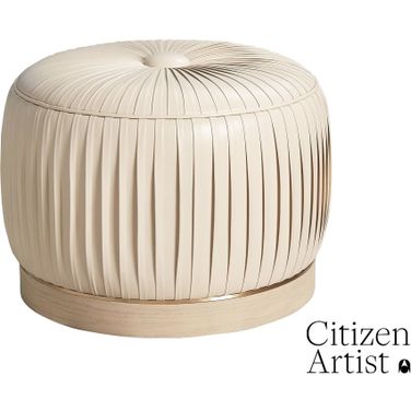 Colette Pouf In White