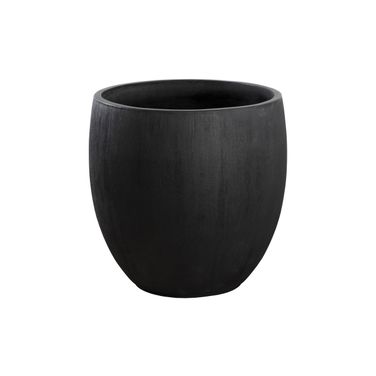 Coleus Large Round Planter In Black