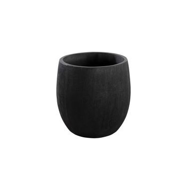 Coleus Small Round Planter In Black