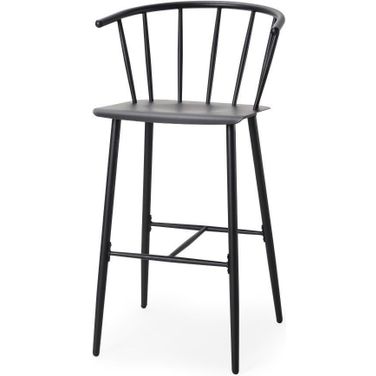 Colin Black Metal Bar Stool