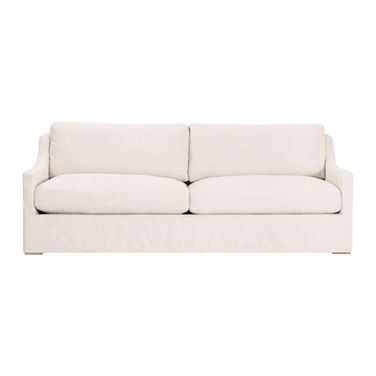 Colin Outdoor 94 Inch Slipcover Sofa In Harborside Ivory and Desert Accoya