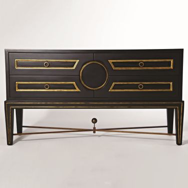 Collector's Cabinet Console In Black