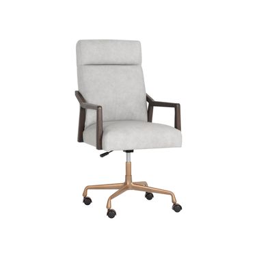 Collin Office Chair In Brown and Saloon Light Grey