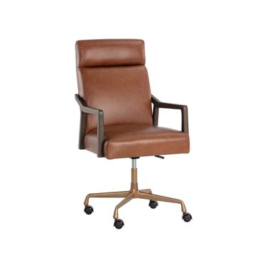 Collin Office Chair In Brown and Shalimar Tobacco