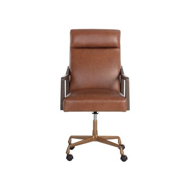 Collin Office Chair In Brown and Shalimar Tobacco