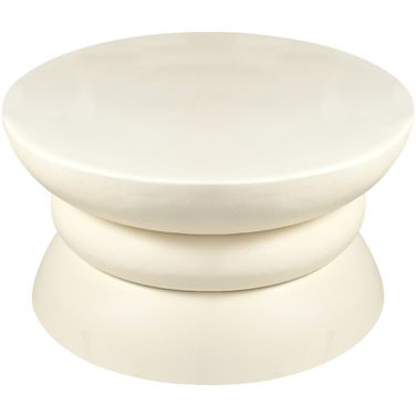 Collins Aluminum Coffee Table In Cream