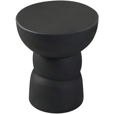 Collins Aluminum End Table In Black