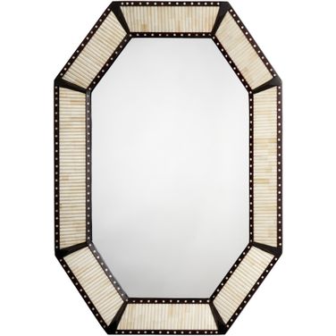 Colony Camel Bone Mirror In Off White