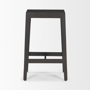 Colony Solid Wood Counter Stool In Black and Brown