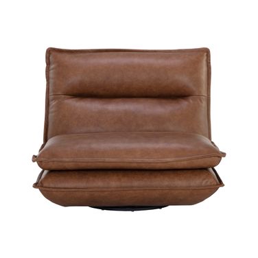 Colson Swivel Armless Chair In Cognac