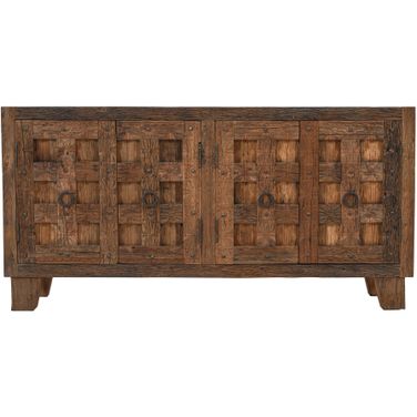 Colton 71 Inch 4 Door Accent Storage Cabinet Sideboard In Dark Brown