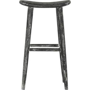 Colton Black and White Wood Bar Stool