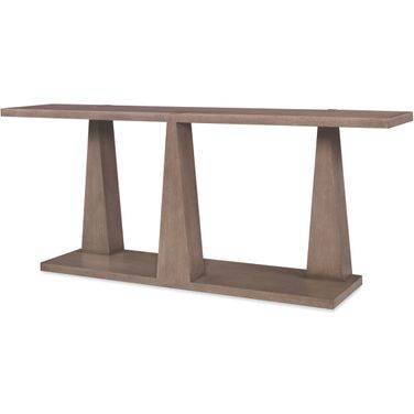 Column Console Table In Timber Grey