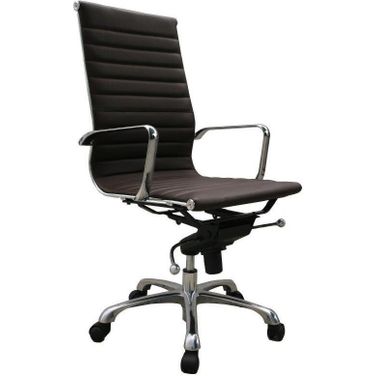 Comfy High Back Brown Office Chair