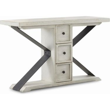 Coming Home Friendship 3 Drawer Sofa Table In Chalk