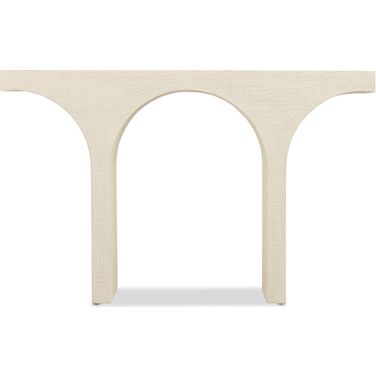 Commerce and Market Archer Console Table In White and Cream