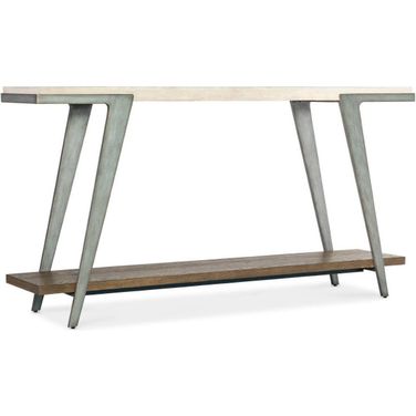 Commerce and Market Boomerang Console Table In White