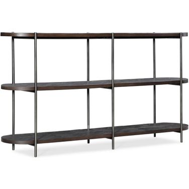 Commerce And Market Console Table In Dark Wood
