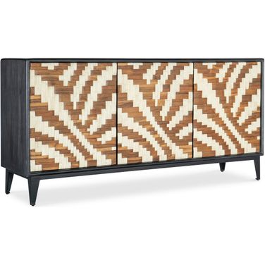 Commerce and Market Entwined Credenza In Black