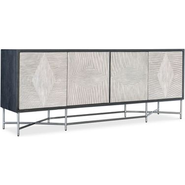Commerce and Market Fine Lines Credenza In Black