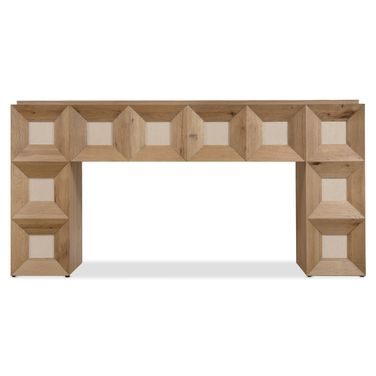 Commerce and Market Haven Console Table In Medium Wood