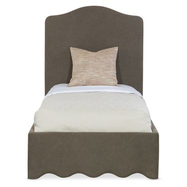 Commerce and Market Liv Twin Upholstered Bed In Brown