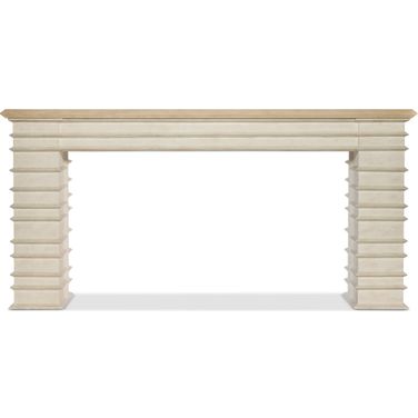 Commerce and Market Melrose Console Table In White and Cream