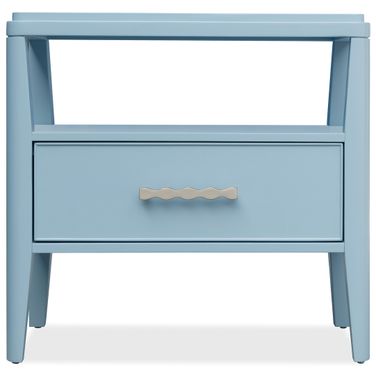 Commerce and Market Sola One-Drawer Nightstand In Blue