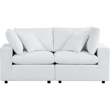 Commix Sunbrella Outdoor Patio Loveseat In White
