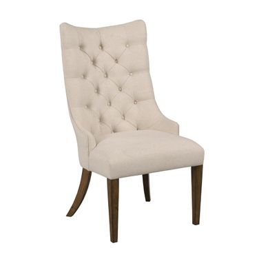 Commonwealth Higgins Upholstered Host Chair Set of 2 In Warm Brunette