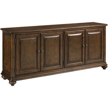 Commonwealth Morton 76 Inch Entertainment Console In Warm Brunette