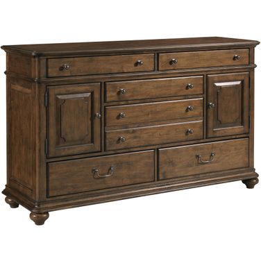 Commonwealth Witham Drawer Dresser In Warm Brunette