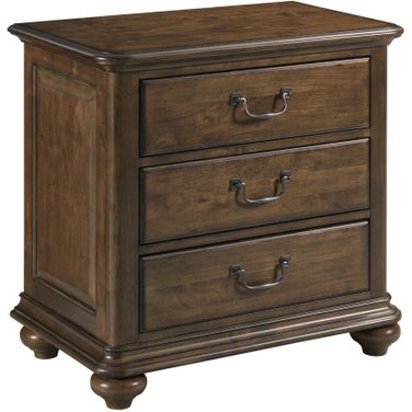 Commonwealth Witham Nightstand In Warm Brunette