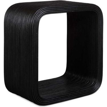Compton Rattan Side Table In Black