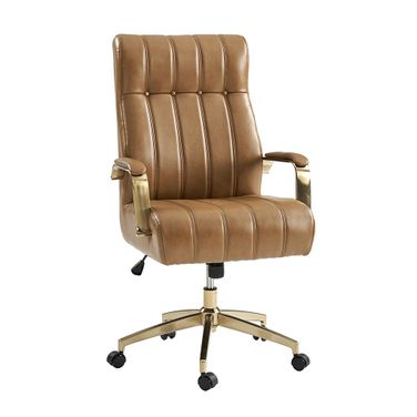 Conan Leather Ergonomic Executive Office Chair In Camel