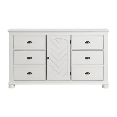Conaughey 6-Drawer Dresser In White