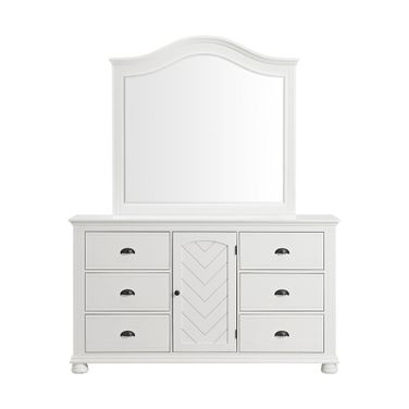 Conaughey Dresser and Mirror Set In White
