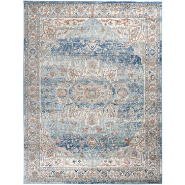 Concerto 8'10" x 11'10" Vintage Indoor Rug In Ivory Blue