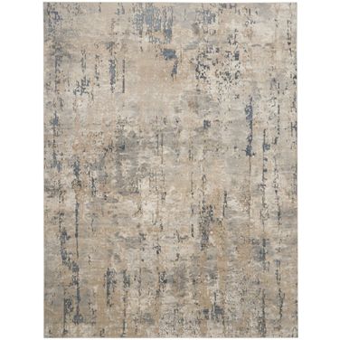 Concerto Beige and Grey 7'10" x 9'10" Modern Area Rug