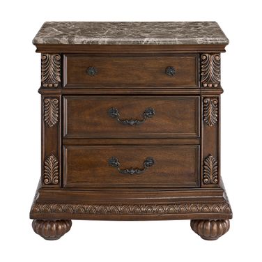 Concerto Nightstand with USB-C In Brown