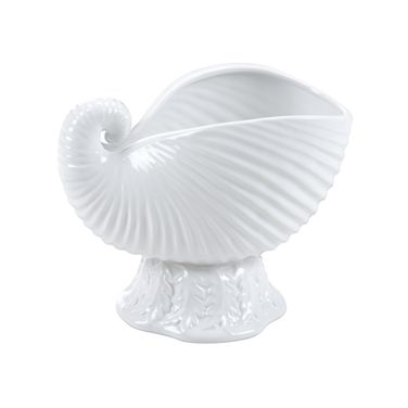 Concha Cachepot In White and Cream