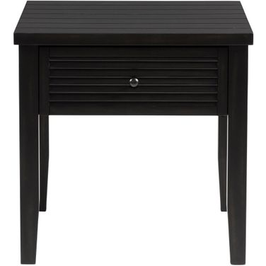 Concord 1-Drawer Square End Table In Distressed Java