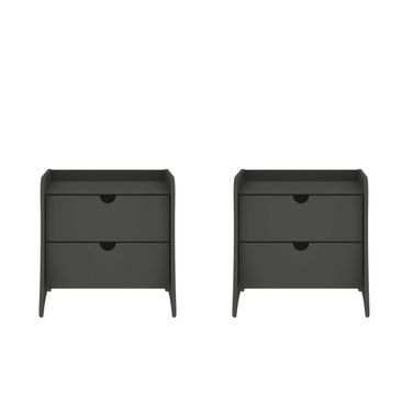 Coney Nightstand Set of 2 In Grey