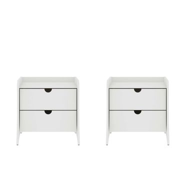 Coney Nightstand Set of 2 In White