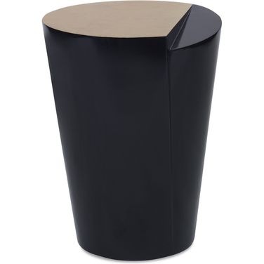 Conical Spot Table-Black In Black and Gold