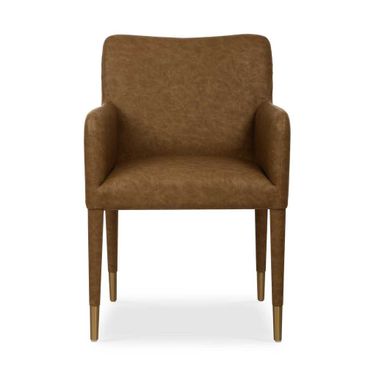 Conifer Camel Dining Armchair In Brown